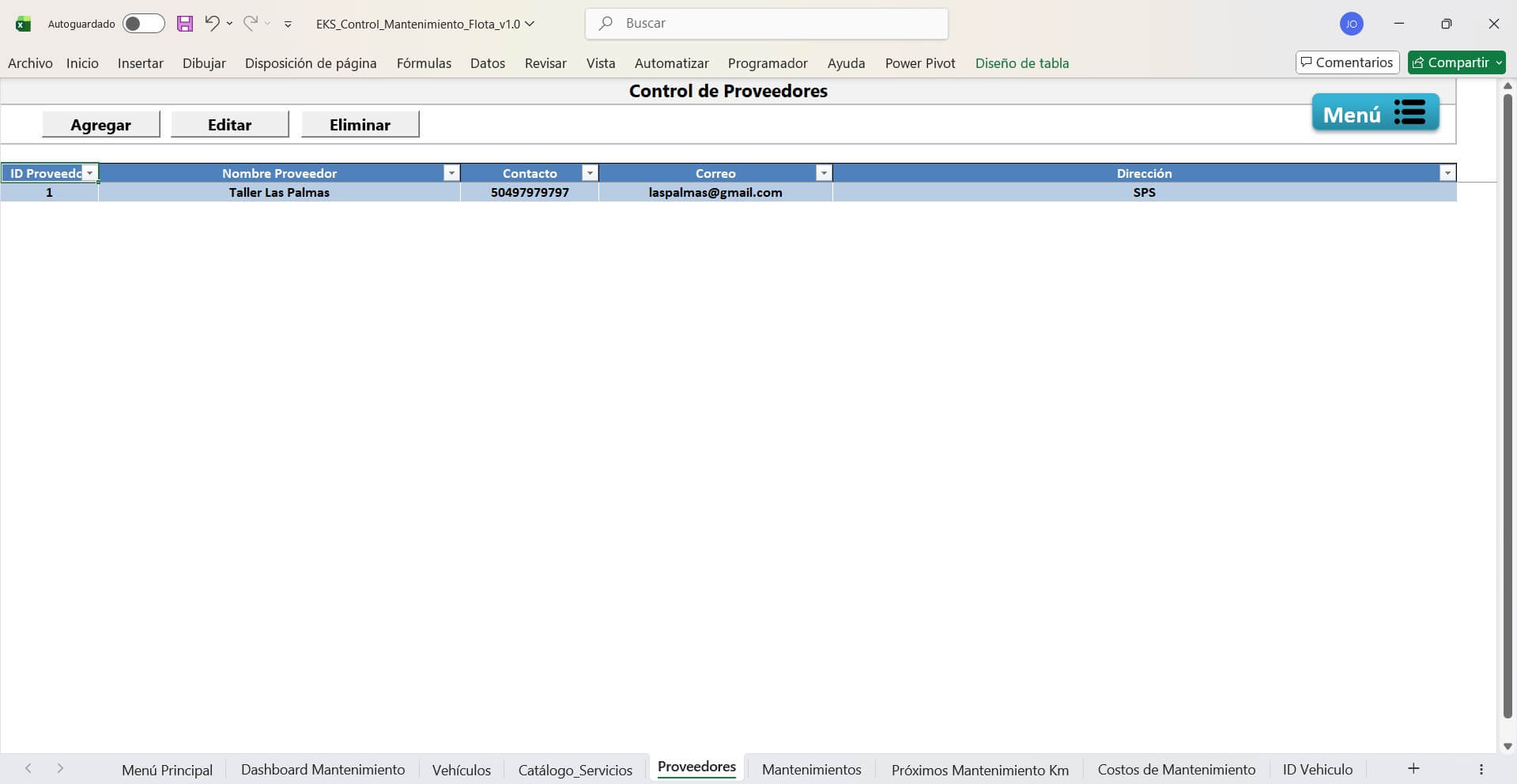 Dashboard de mantenimiento de flota — vista 5